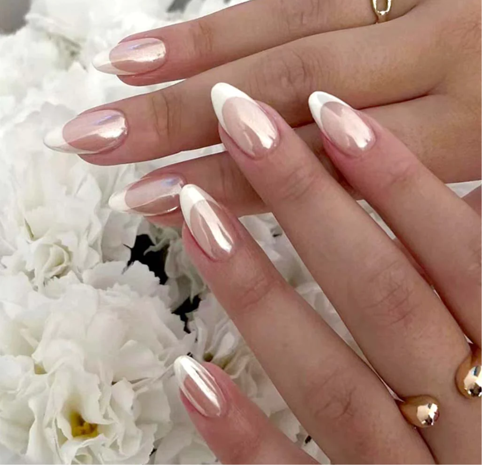 Glazed French Tip-Press on Nails NZ