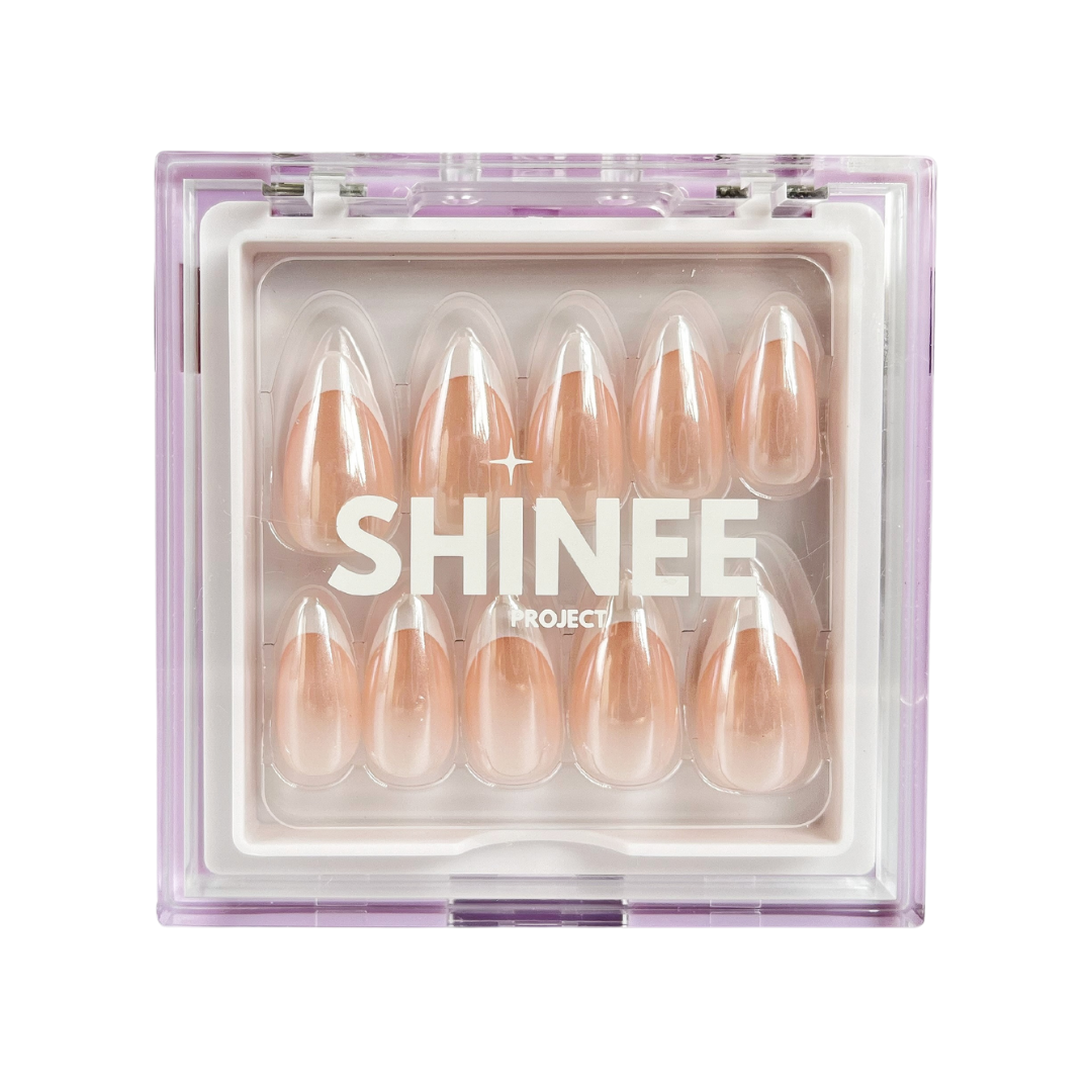 Glazed French Tip-Press on Nails NZ