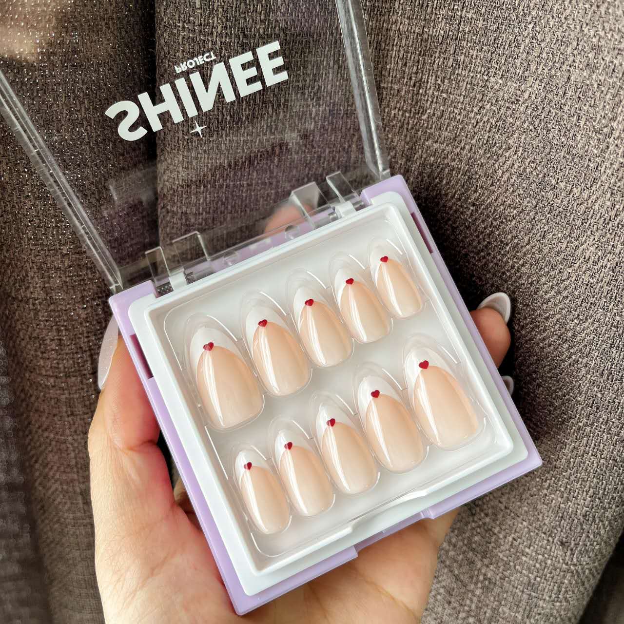 Your go to press on nails - best press on nails nz - almond shape nails -  French Tip