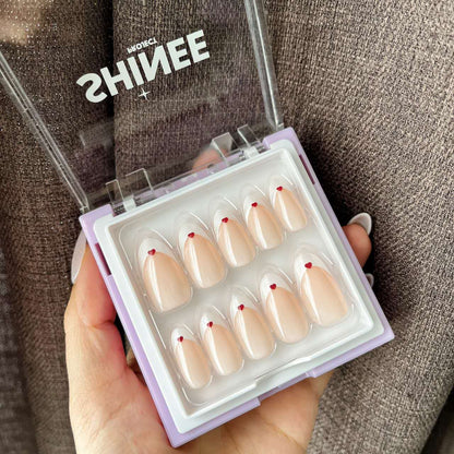 Your go to press on nails - best press on nails nz - almond shape nails -  French Tip