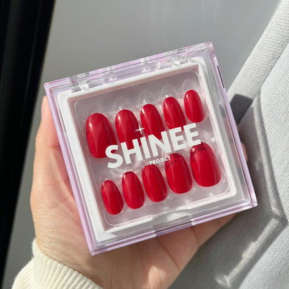 Your go to press on nails - best press on nails nz - Red colour and short square shape